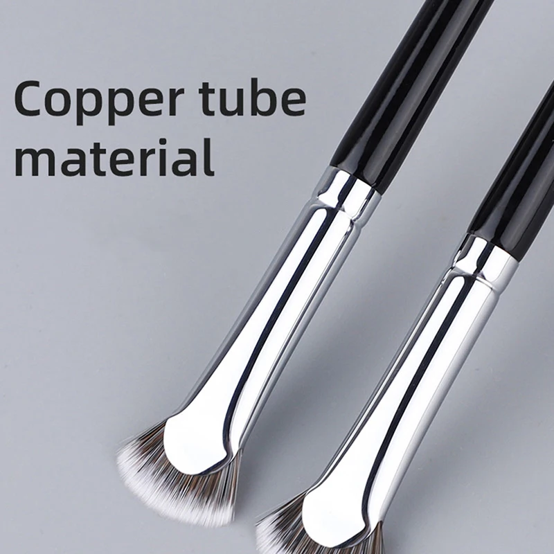 Description Picture 6 of item1PC Fan-shaped Eyelash Brush Soft No Shedding Professional Beauty Eyelash Makeup Brushes Mascara Highlighter Powder Smudge Tool