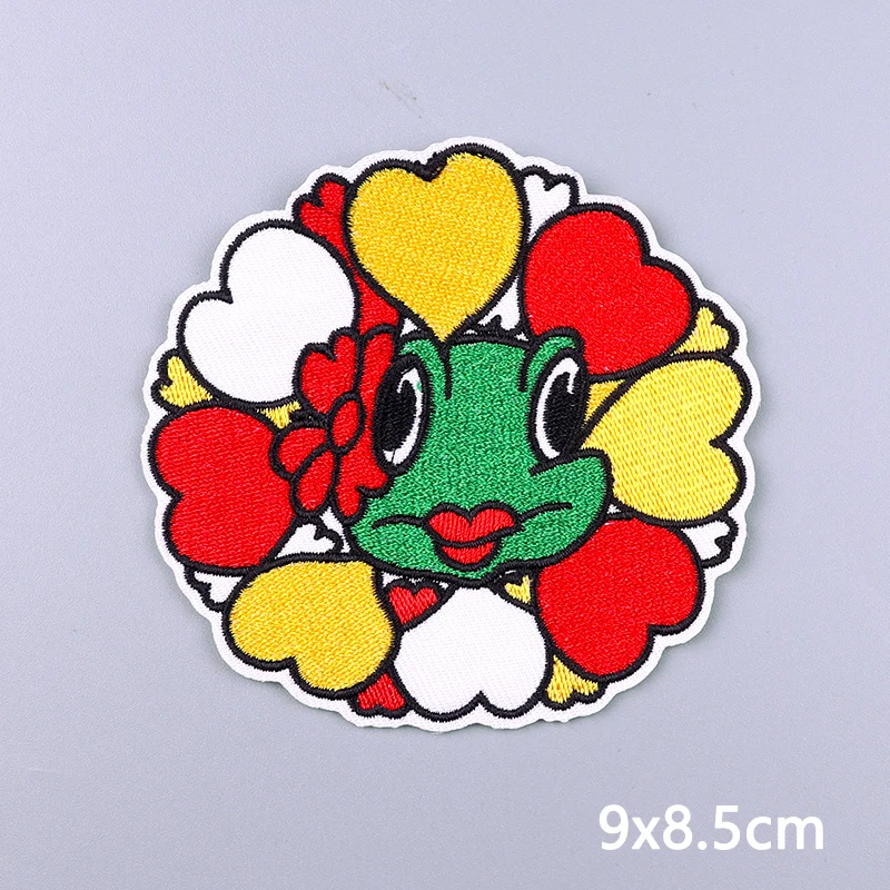 Netherland Oeteldonk Frog Patches For Clothes Emblem Carnival For Netherland Embroidery Iron On Patches DIY For Jacket