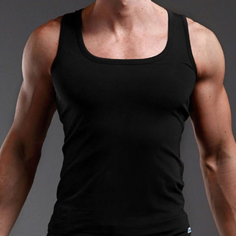 

2023 Men Tank Top New Brand Chase Deer Cotton High Quality Undershirt Bodybuilding Singlet Fitness Sleeveless Vest Men Tank Tops