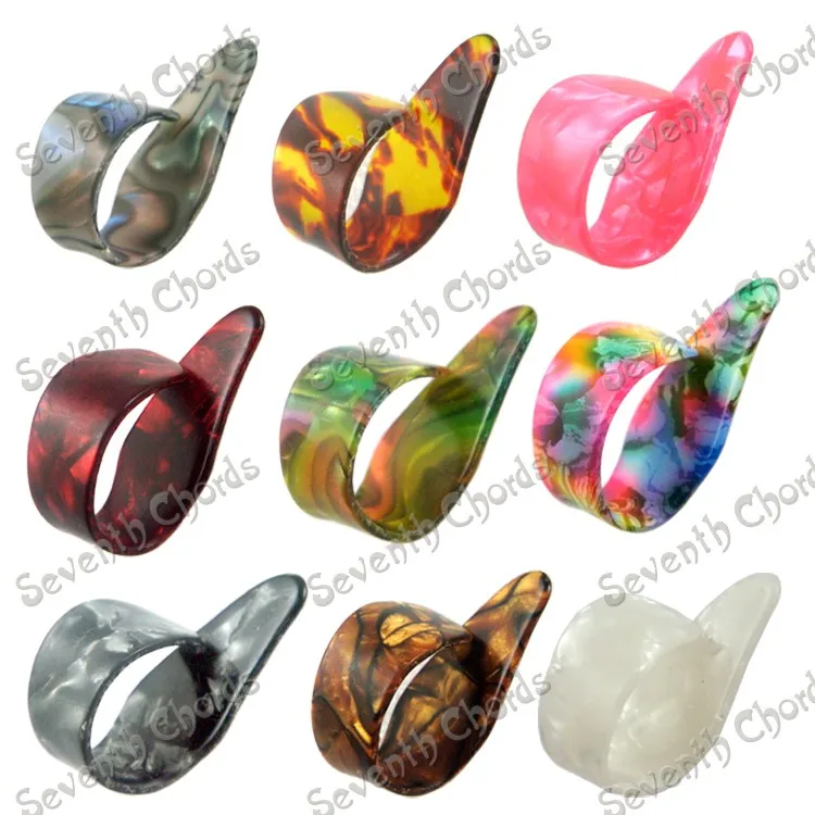 

20 шт., разноцветные целлулоидные гитарные медиаторы