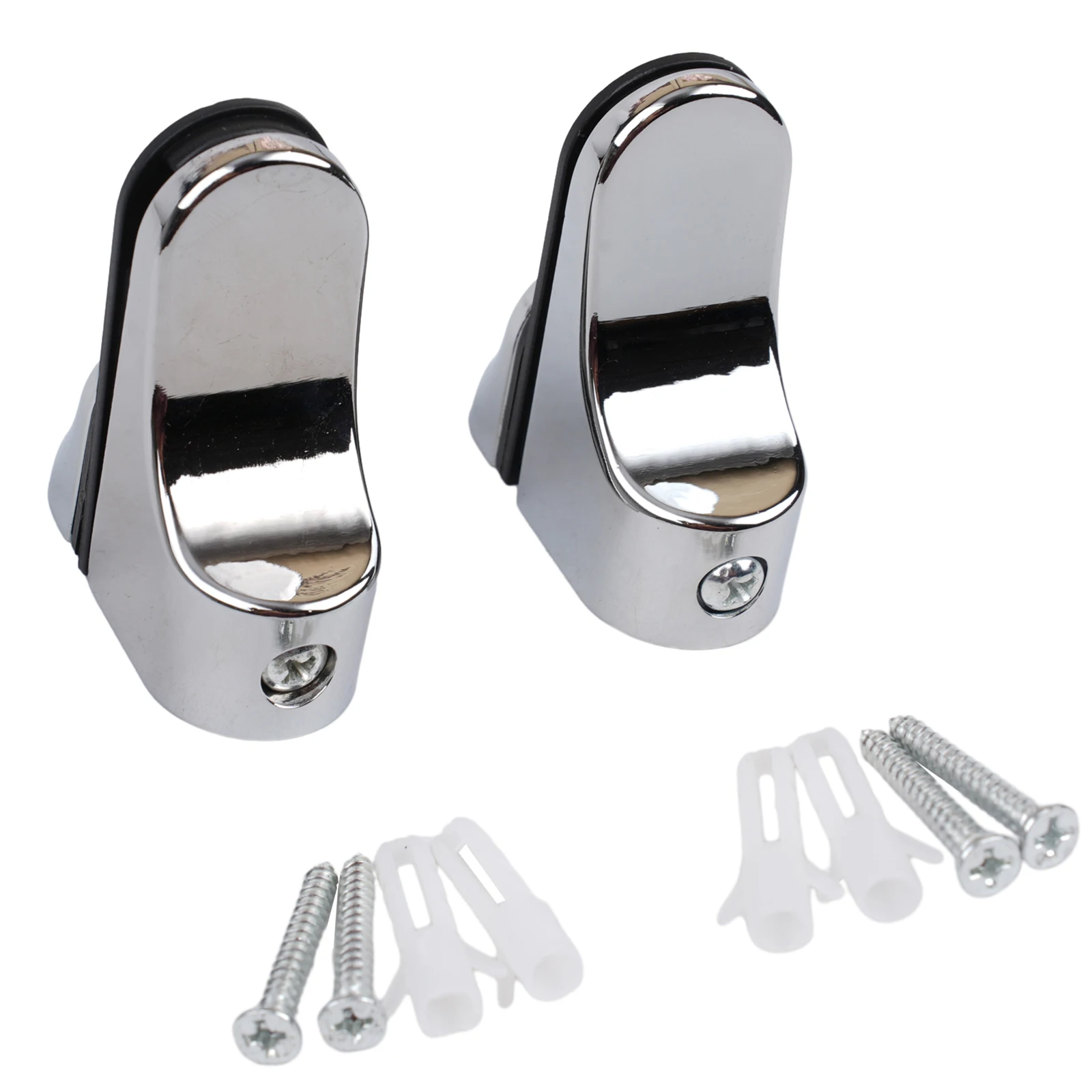 2pcs Adjustable Glass Shelf Holder Clamps 55 X 24 Mm Bathroom Support Clamp Holder Zinc Alloy Glass Clamp Fixed Clip