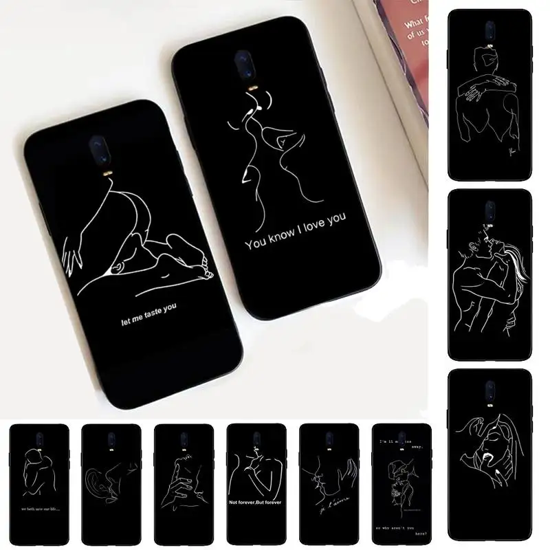 Art Simple Kiss Rose Sex Girl Body Phone Case Per Vivo Y91C Y11 17 19 17 67 81 Oppo A9 2020 Realme C3