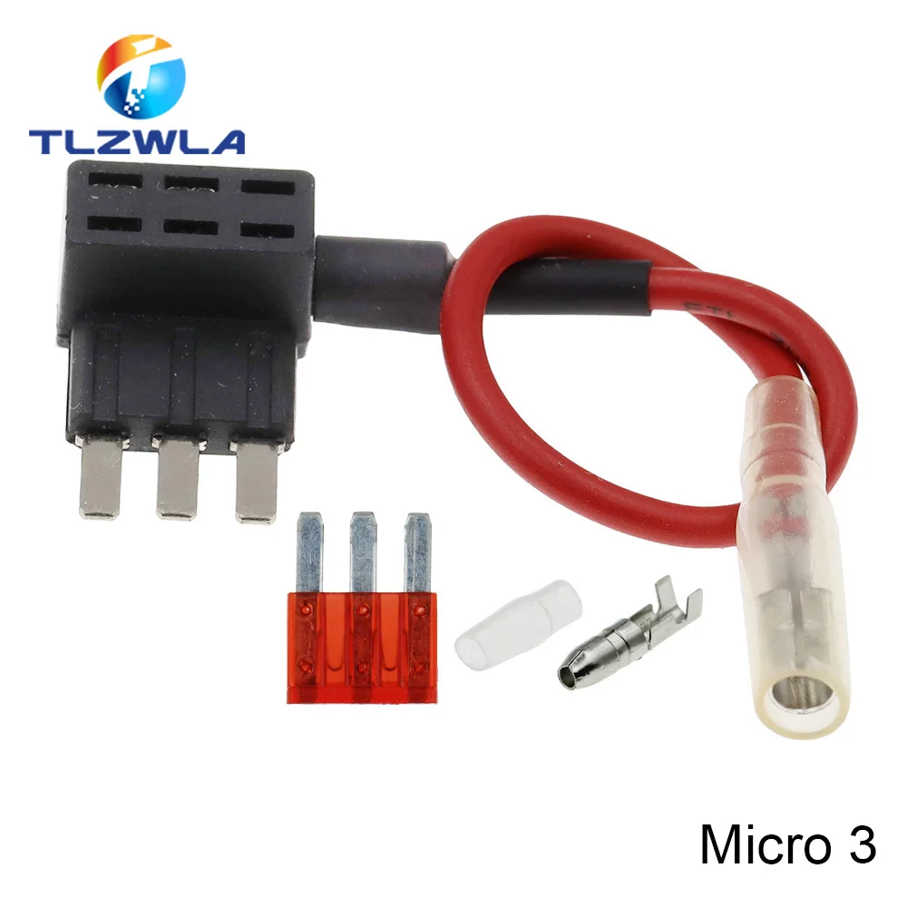 12V MINI SMALL MEDIUM Size Car Fuse Holder Add-a-circuit TAP thumbnail 11