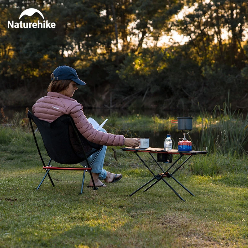 Naturehike Tavolo Pieghevole Tavolo da Campeggio Ultraleggero Mini Tavolo Portatile Tavolo in Lega di Alluminio Solo 1 kg Capacità Portante 50 kg (Verde