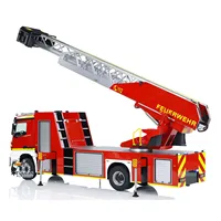 Upgraded 1/14 RC Fire Truck 4X2 Metal Chassis Ladder Truck RTR 3363 ST8 Radio Control Vehicle 2Speed Car Light Sound Set RC Toys 2