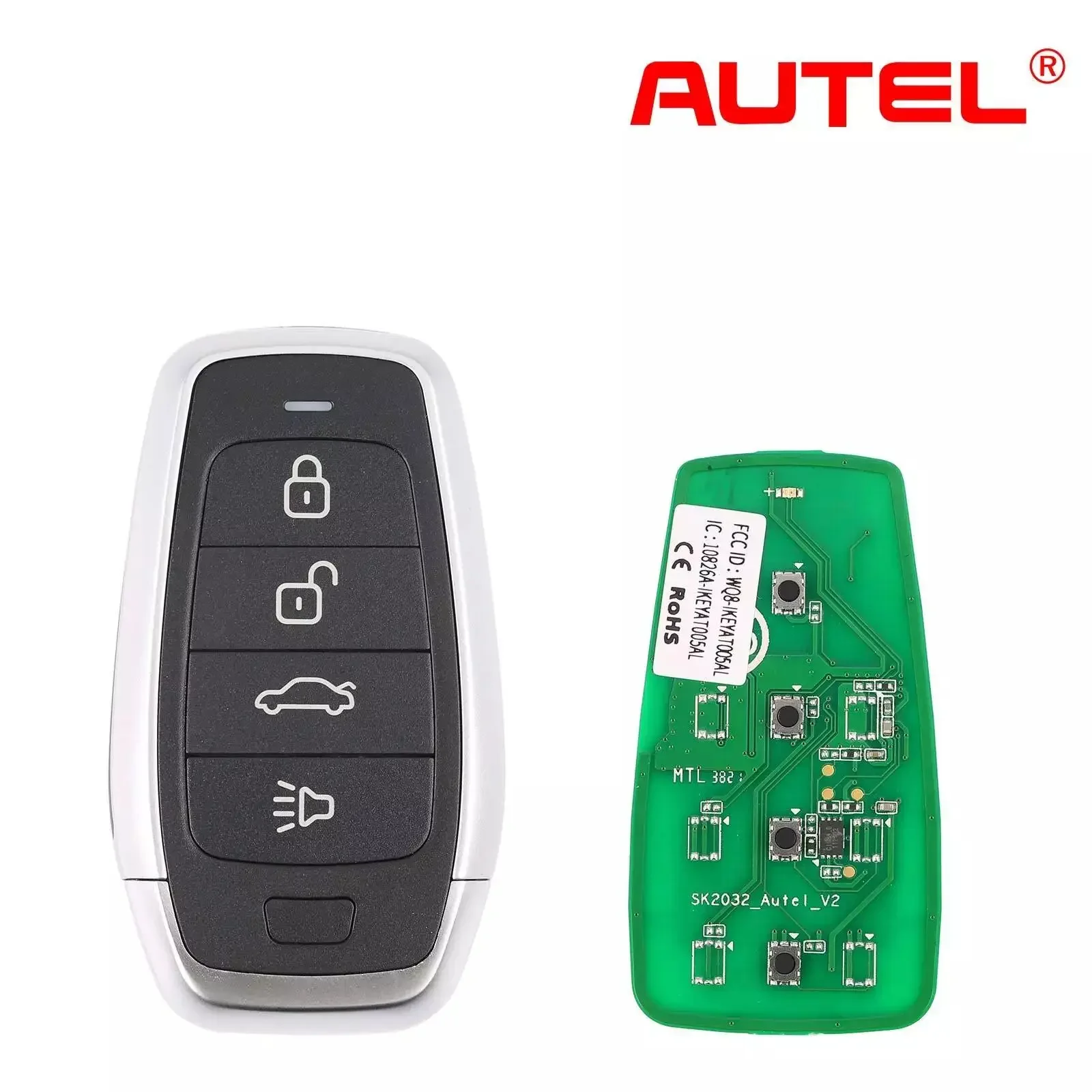 1ชิ้น autel AT004CL สากลสมาร์ทคีย์ระยะไกล4ปุ่ม autel สมาร์ทคีย์สำหรับ autel สมาร์ทคีย์สำหรับ KM100 IM508 IM608 2