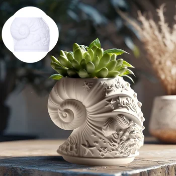 Sea Star & Conch Resin Silicone Mold 1