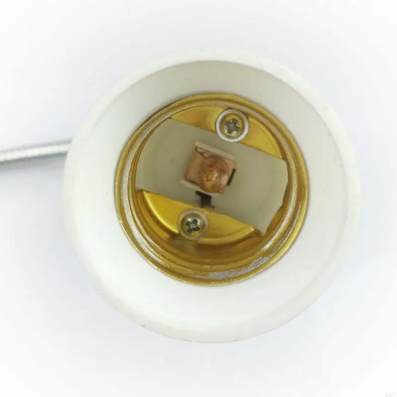 E27 Socket Adapter with On/Off to EU Plug Flexible Extension Lamp Bulb Holder Converter Bulb Extension Adapter