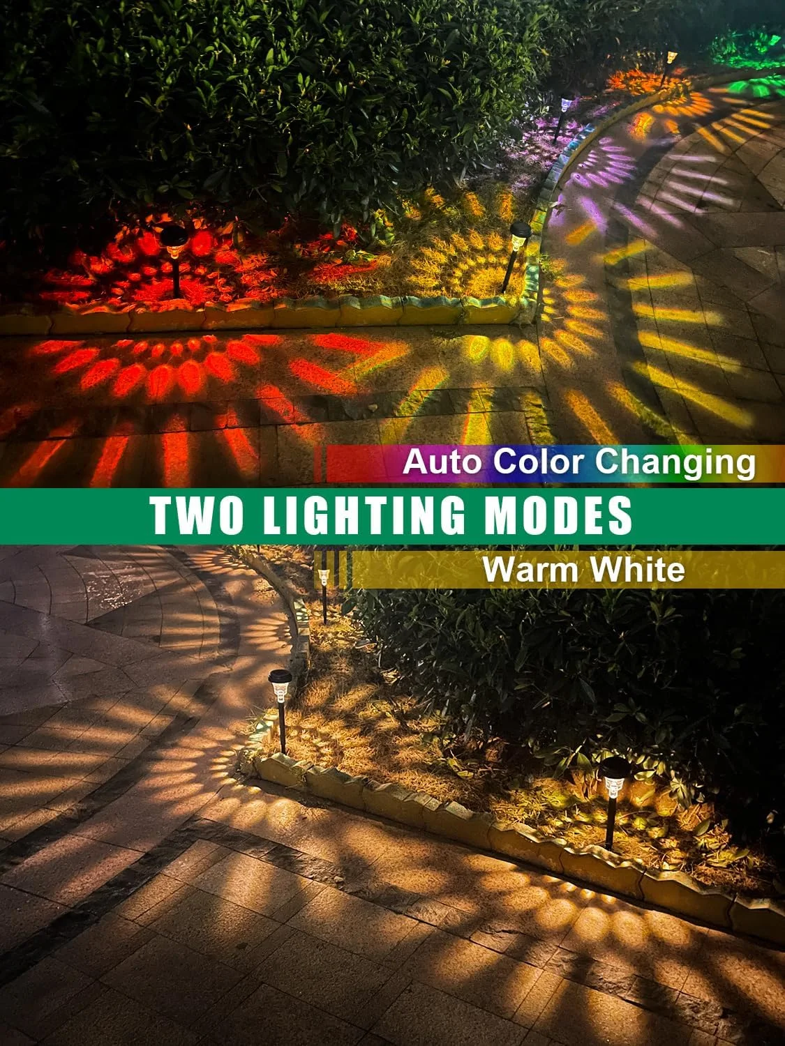 รูปสินค้า ไฟทางเดิน LED พลังงานแสงอาทิตย์ ปรับสีได้