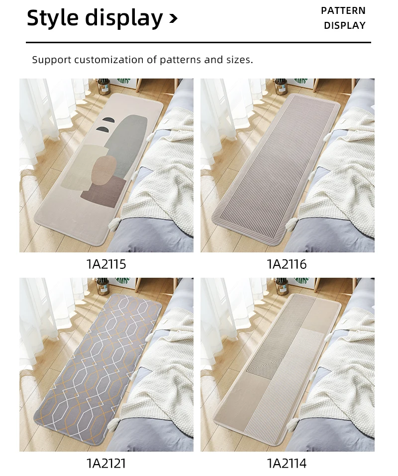 Cartoon Plush Bedroom Carpet - Non-slip Bedside Mat