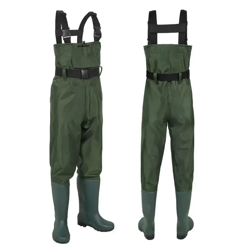 

Waterproof Fishing Nylon One-piece Trousers Non-slip Boots Men And Women Beach Camping Hunting Wading Jumpsuit