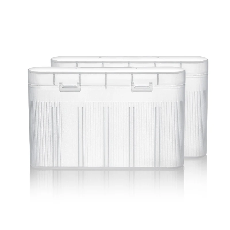 Portable Semi-Transparent Battery Storage and Organizer Box