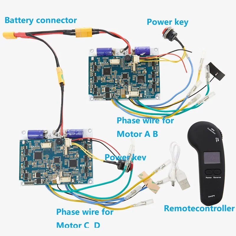 4 WDハブモーターコントローラーパネル,電動スクーターリモコン