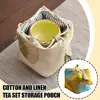 Chinese Simple Teaware Storage Bag Traditional Kung Fu Tea Accessories Portable Travelling Teacup Jewelry Protection Fabric Bags 1