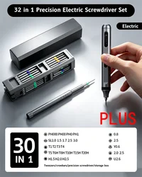 Comprehensive Magnetic Precision Screwdriver Set for Electronics and Small Repairs (32 in 1 PLUS)