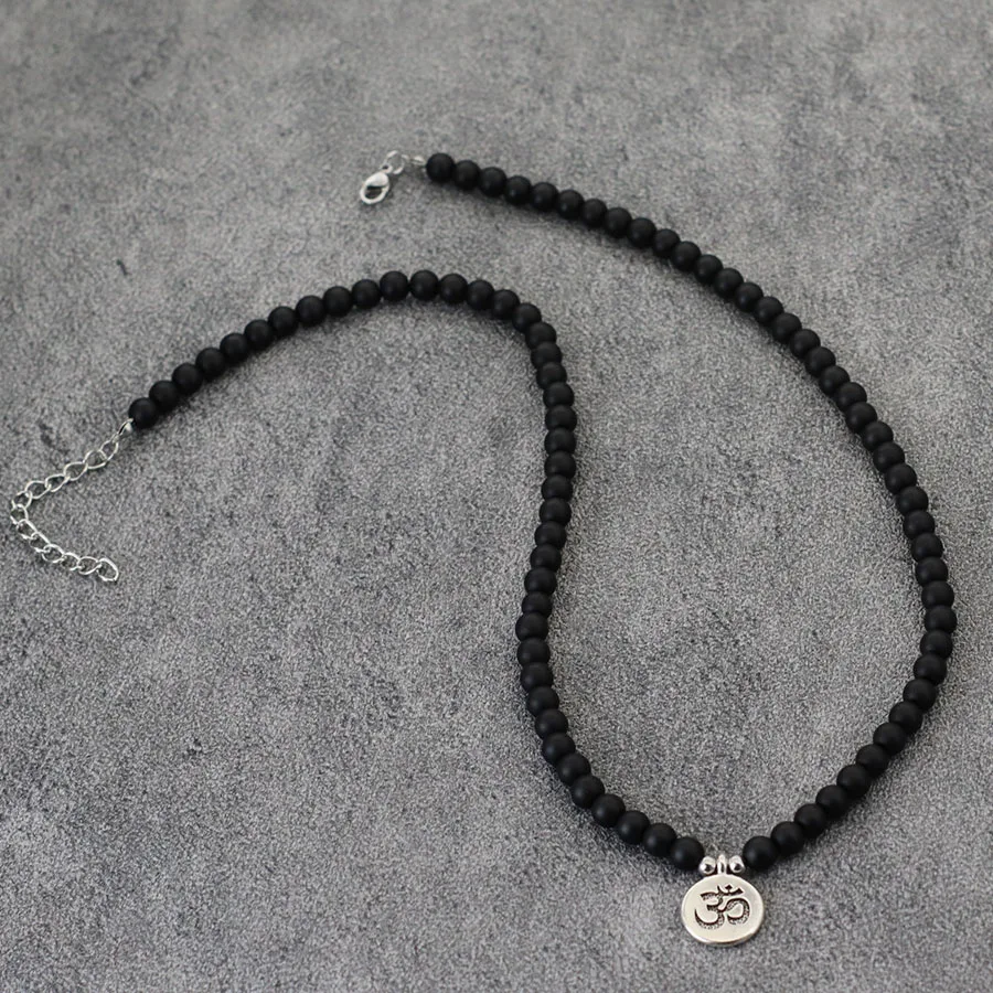 Natural Stone Buddha Necklace For Men