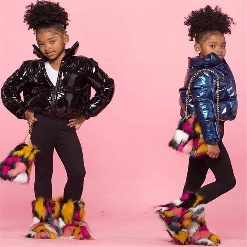 Little Girls Kids Winter Coats Jackets Fall Fashion Clothes Plus Size Down Coats Jackets Children Crop Puffer Bubble Girl