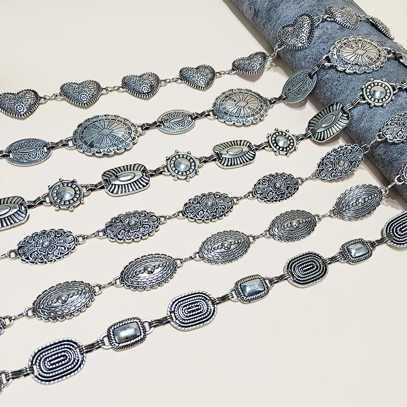 Silber Retro Taille Kette Zubehör Metall Kette Gürtel frauen Neue Sommer Vielseitig Match Röcke Hosen Dünne Leder Gürtel Trendy