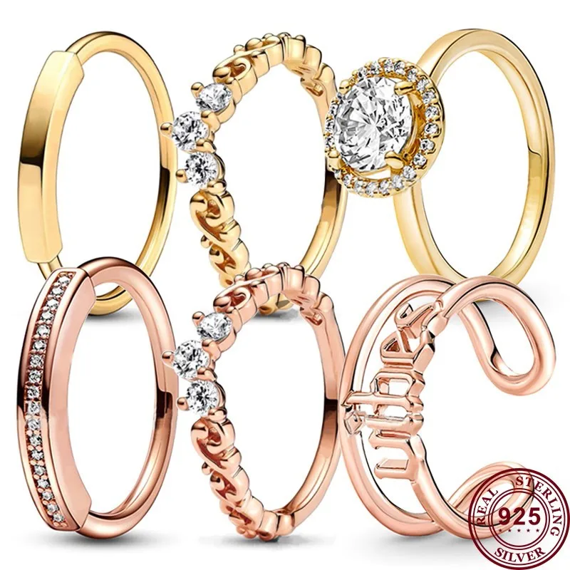 

New Hot 925 Silver Signature Series Vortex Kingdom Women's Ring Women's Wedding Party High Quality Fashion Diy Charm Jewelry