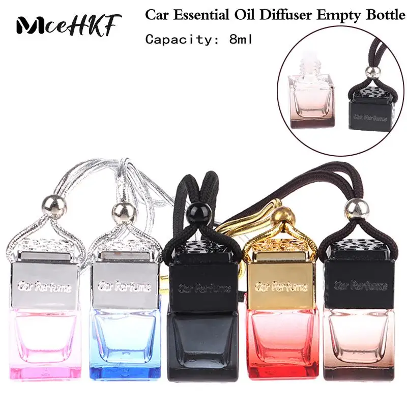 

1PCS Car Essential Oil Diffuser Fragrance Air Freshener Scent Perfume Bottle Ornament Hanging Interior Accessory Empty Bottle