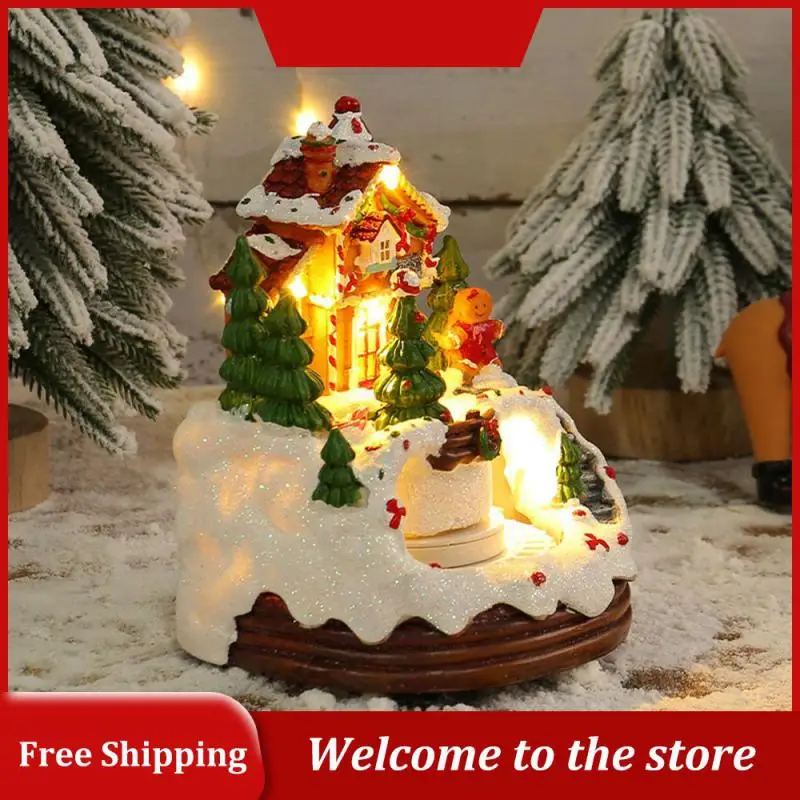 

Luminous Music Box Playback Clearly Exquisite Gift Glow Music House Beautiful And Compact Useful Household Products Music Box