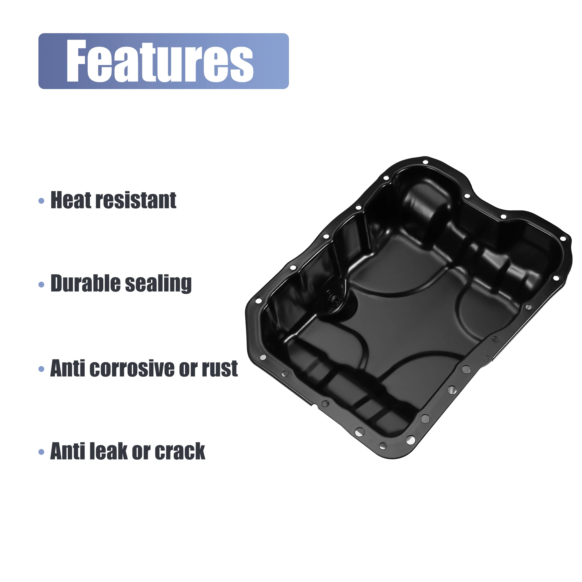 X Autohaux Engine Oil Pan No.5047566AA for Chrysler 200 2015- for Fiat 500X-Ram ProMaster City 2015-