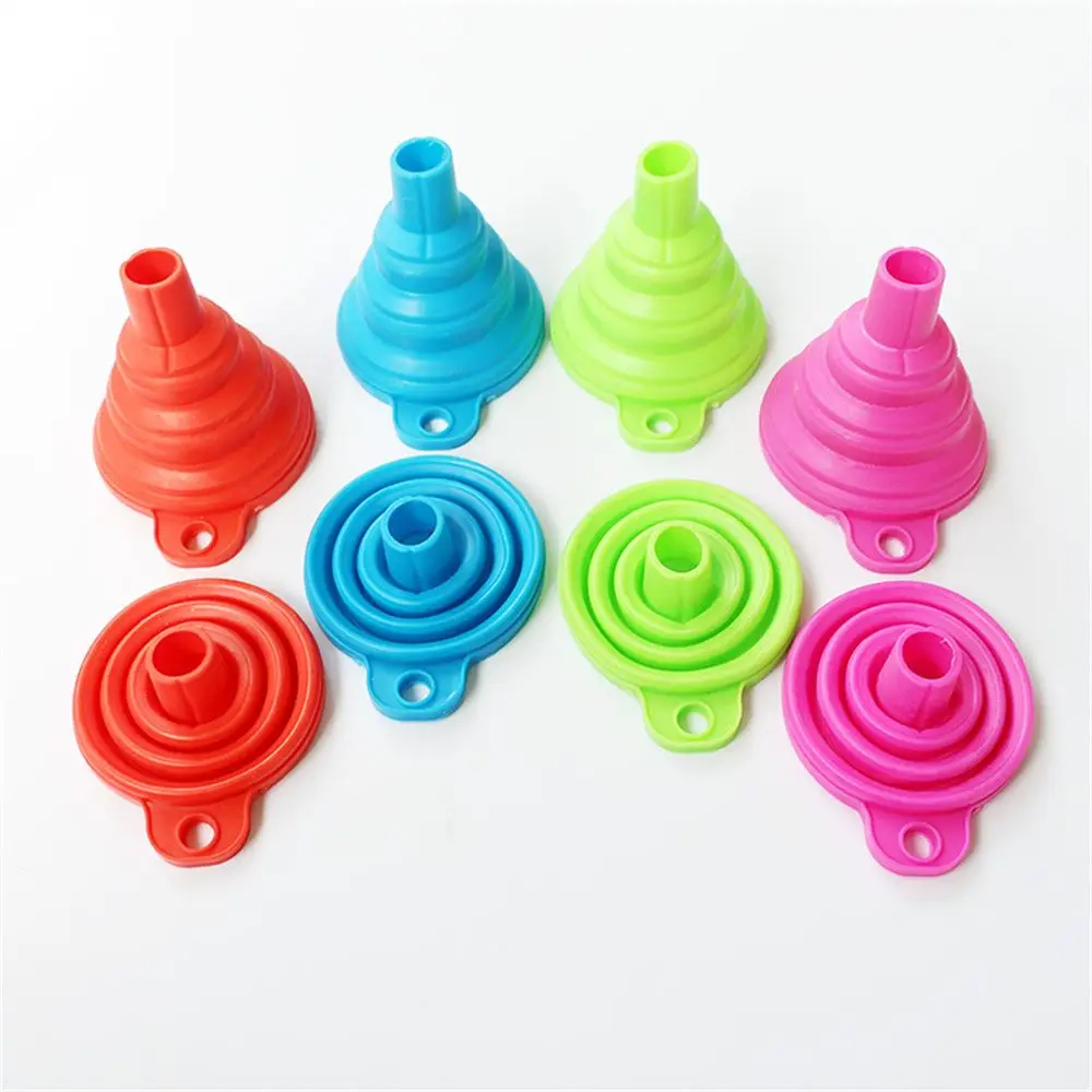 Mini Foldable Silicone Funnel Diamond Painting Accessories Tool Convenient Bead Container Diamond Embroidery Storage Tools