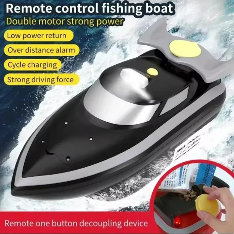 Remote Control Net Pulling Boat Automatic Nesting One Button Decoupling 500 Meter Bait Feeding Dual Motor Net Pulling Boat 3