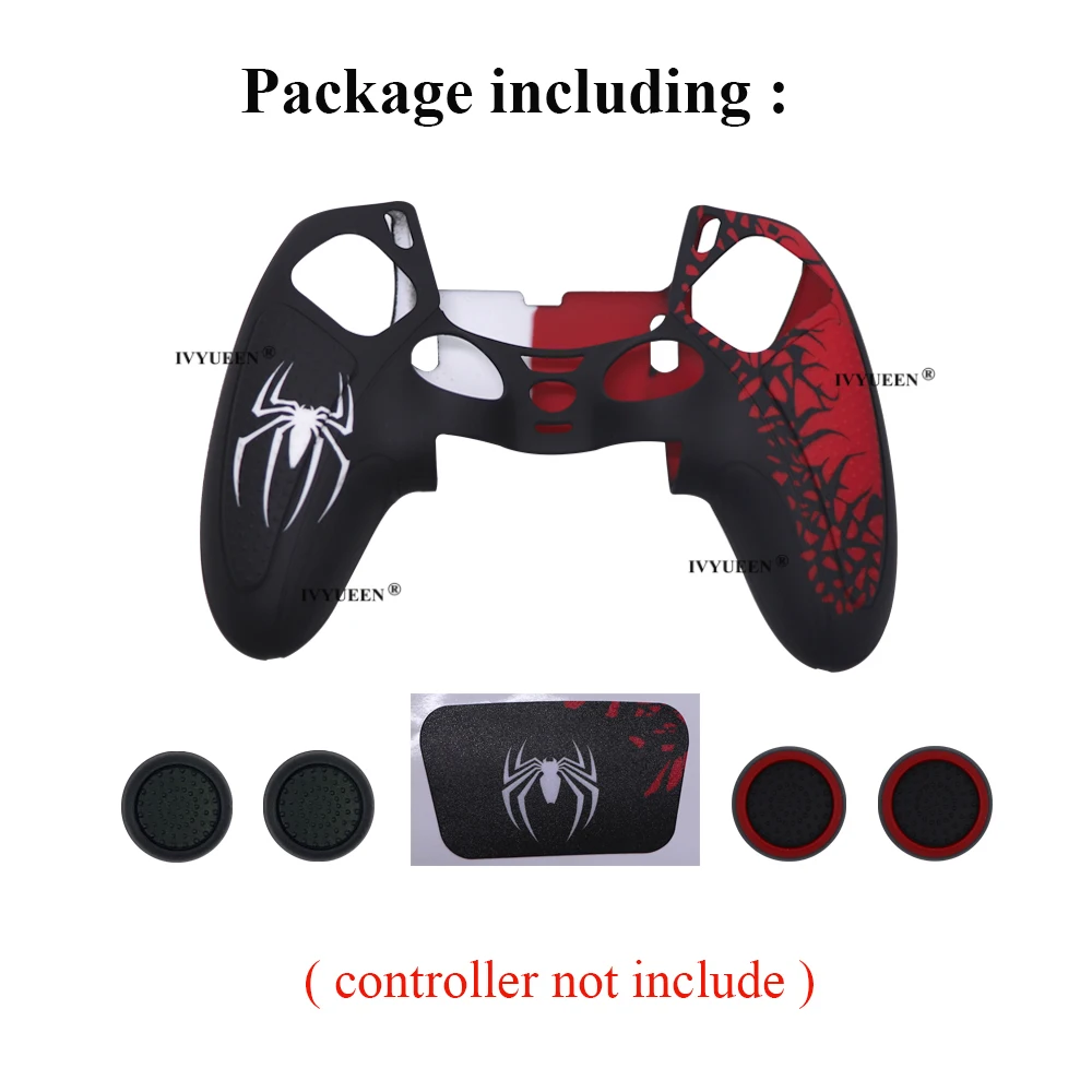Cover Controller Per Ps5,JORREP Anti Slip Per PS5 Silicone Controller Skin Cover Case With Thumb Grip Gaps,Touch Pad Sticker And Cover Wrap Stickers - Foto 6