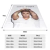 Warm Soft Blanket Travelling Justin Bieber Throw Blanket Canadian Singer Flannel Bedspread Couch Chair Novelty Sofa Bed Cover 4