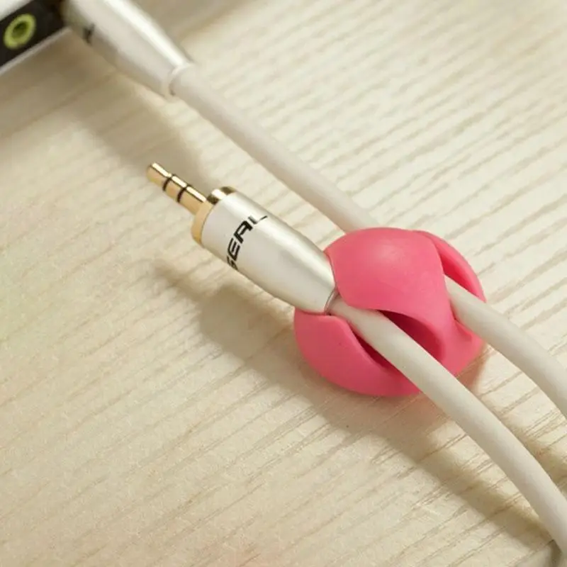 1/5/10Pcs Cable Drop Clips Desk Tidy Organizer Wire Cord Lead USB Charger Holder Tools