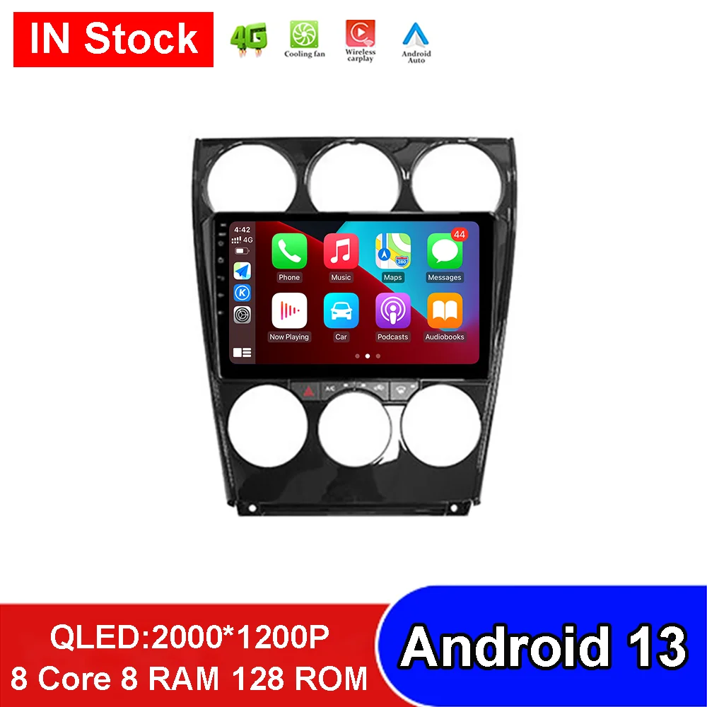 

Android 13 Car Radio For Mazda 6 I 2002 - 2007 Wireless Carplay Multimedia Video Player 4G WIFI GPS Navigation Stereo 360 Camera