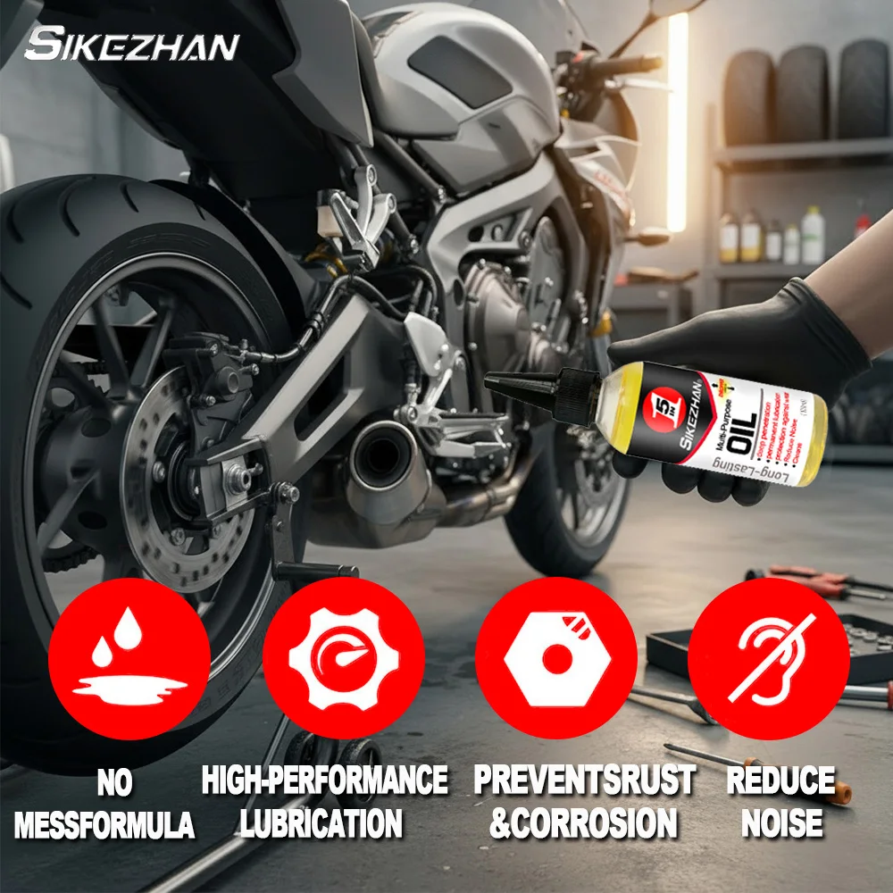 Mineral Oil Motorbike Chain Lubricant Reduces Friction