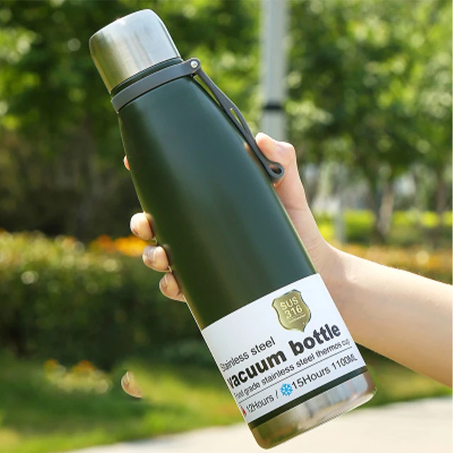 Large Capacity Insulated Vacuum Flask With Rope Portable Stainless