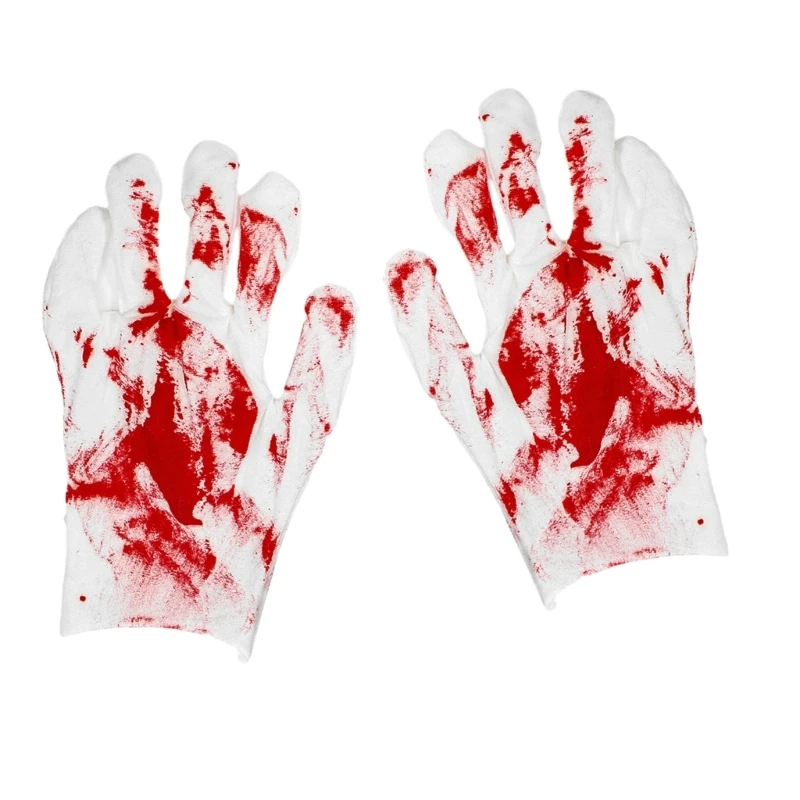 

Halloween Costume Gloves with Realistic Terrifying Blood Stain Print Scary and Eye catching Blood Print Gloves Drop shipping