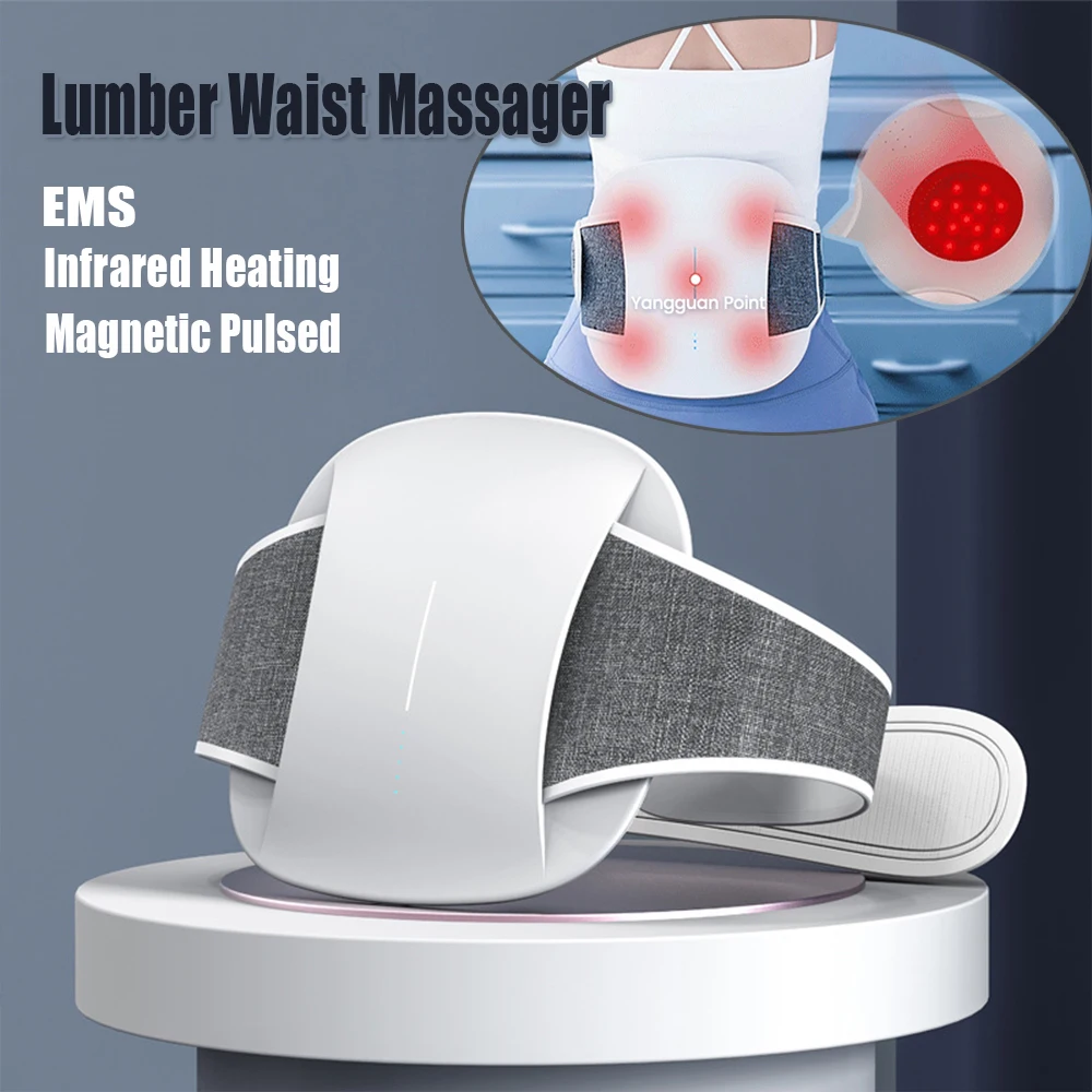 Electric 6 Modes EMS Pulse Therapy Air Pressure Infrared Heating Back  Lumbar Waist Massager - China Waist Massager, Lumbar Massager
