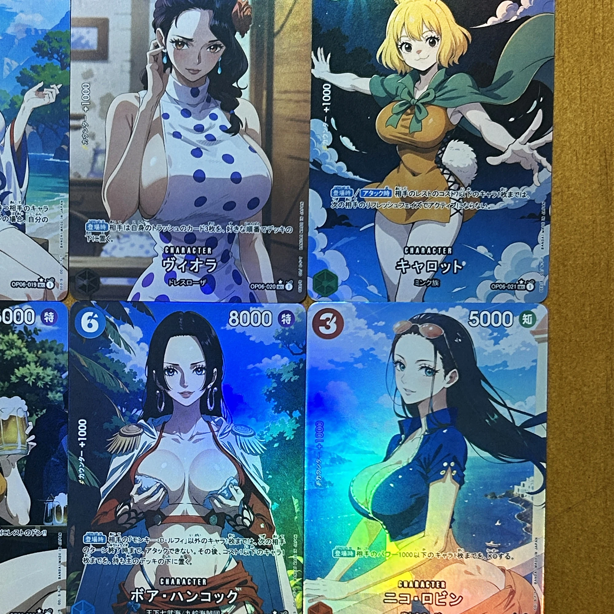 One Piece Hancock Yamato Nami Robin Rebecca Flash Card Diy Self Made OPCG Classic Game Anime Collection Cards Gift Toy 9Pcs/set