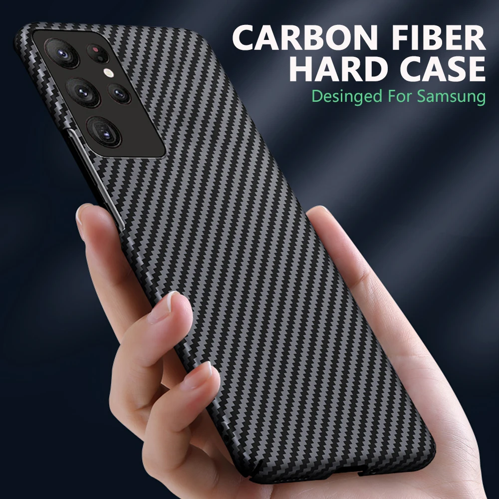 Genuine Carbon fiber Phone Case for Samsung Galaxy Note20 Ultra-Thin and Lightweight Rugged Protective Hard Phone Case Cover