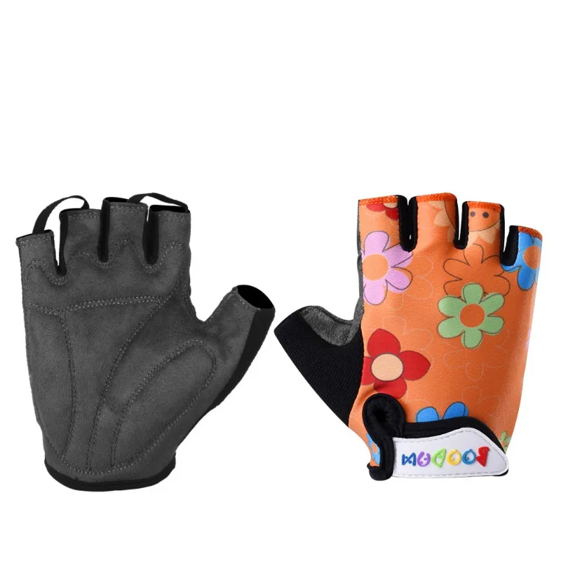 

Children's Cycling Gloves Shock-absorbing Short Finger Multi-color Balanced Biker Sets for Boys' and Girls' Outdoor Bicycles