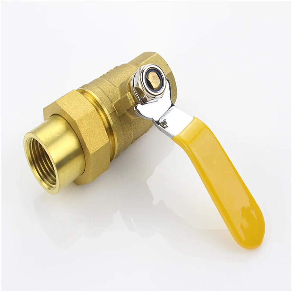 Full Copper Live Connection Type Gas Ball Valve / Gas Ball Valve Special For Water Heater