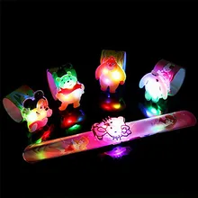 

Glowing Cartoon Clap Ring Bracelet Flashing Clap Ring Children's Toy Stall Night Market Hot Sale Lightsaber Toys
