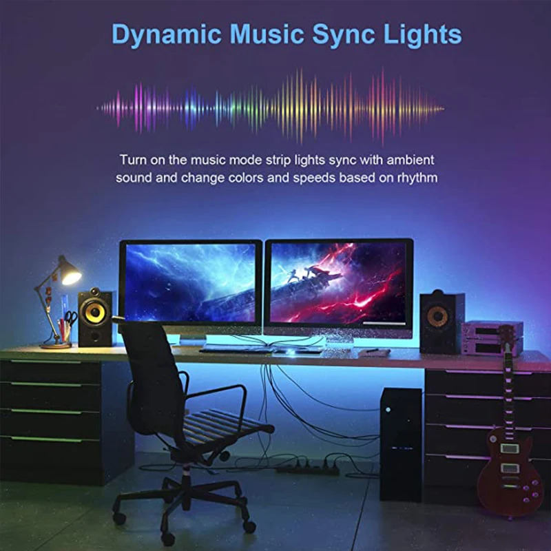 10M LED-Lichtleiste, RGB-LED-Streifen, USB, Bluetooth, 5 V, 5050 SMD,  flexibles LED-Lichtband, Schlafzimmer-Display, Hintergrundbeleuchtung,  Atmosphäre, Neonlicht – die besten Artikel im Online-Shop Joom Geek