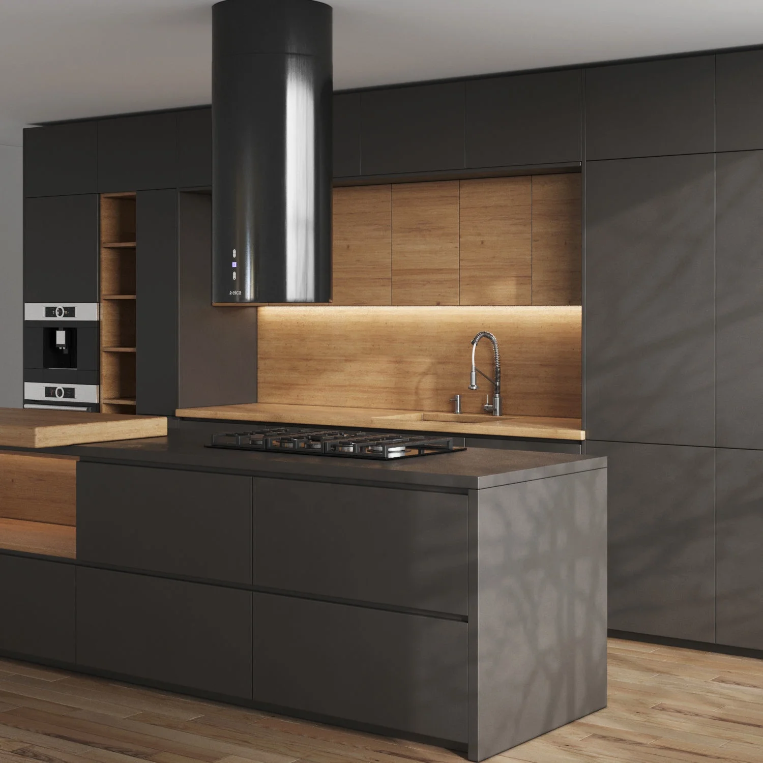 PA Home Furniture Organizer Wood Build In Wall Kitchen Cupboards Cabinet Set