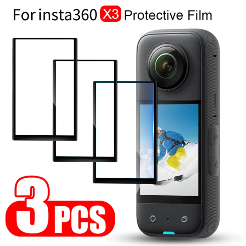 

3PCS For Insta360 ONE X3 Tempered Glass Film Screen Protector For Insta 360 X3 Camera Film Glasses Protection Accessories