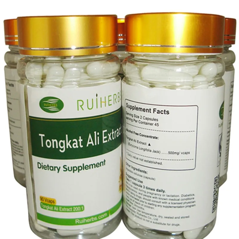 

100% Tongkat Ali 200:1Extract Longjack Capsules