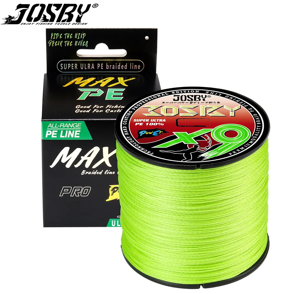 Josby Braided Fishing Line 9/8 Strands 300m 500m 100m Multifilament Pe Wire  10lb-100lb Strong Japan Cord For Carp Accessories - Fishing Lines -  AliExpress