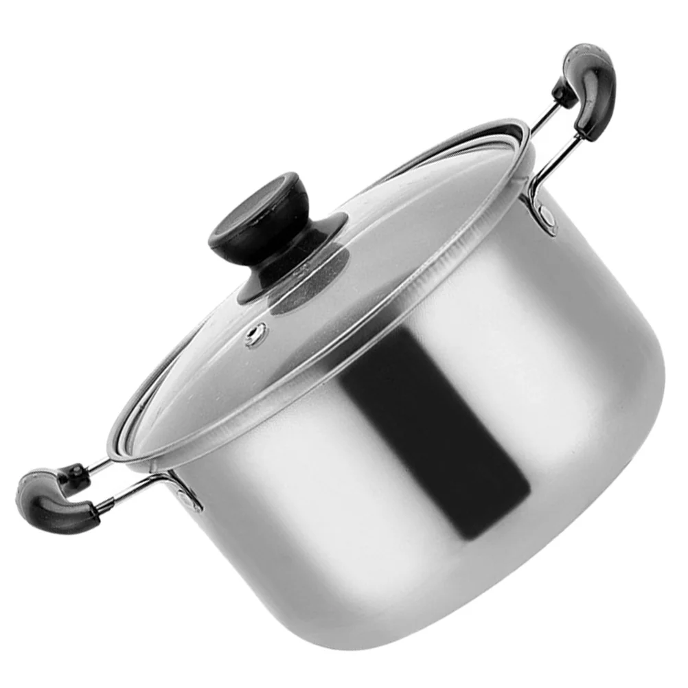 

Pot Soup Cooking Stainless Steel Stock Lid Pan Pasta Kitchen Milk Cookware Saucepan Noodle Stew Noodles Stockpot Boiling Hot