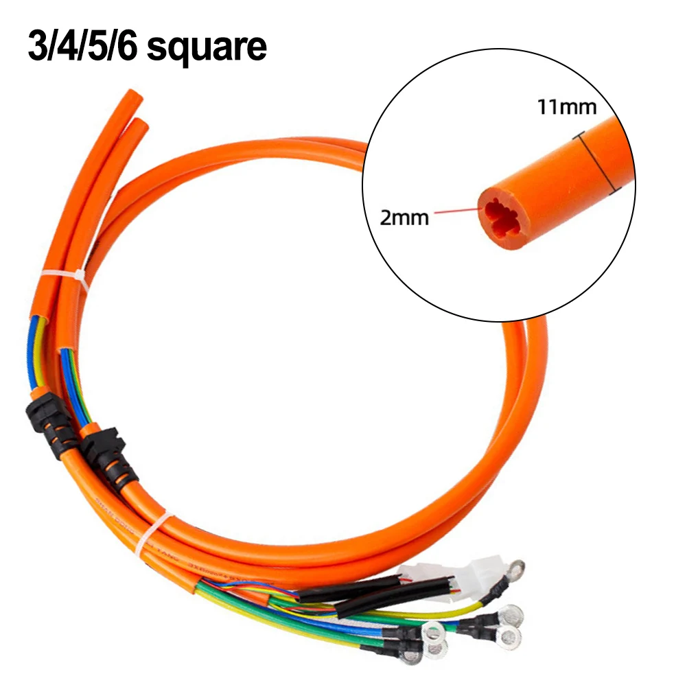 Description Picture 3 of item1set 3/4/5/6 Square Scooter Motor Cable Extension Cable Scooter Motor Brushless DC Motor Hall Phase Copper Hall Sensor Wire