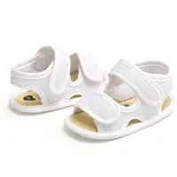 KIDSUN 2024 Newborn Baby Girl Sandals Cotton Sole Light Weight Breathable Baby Princess Shoes Baby Girl Infant Sandals Canvas 5