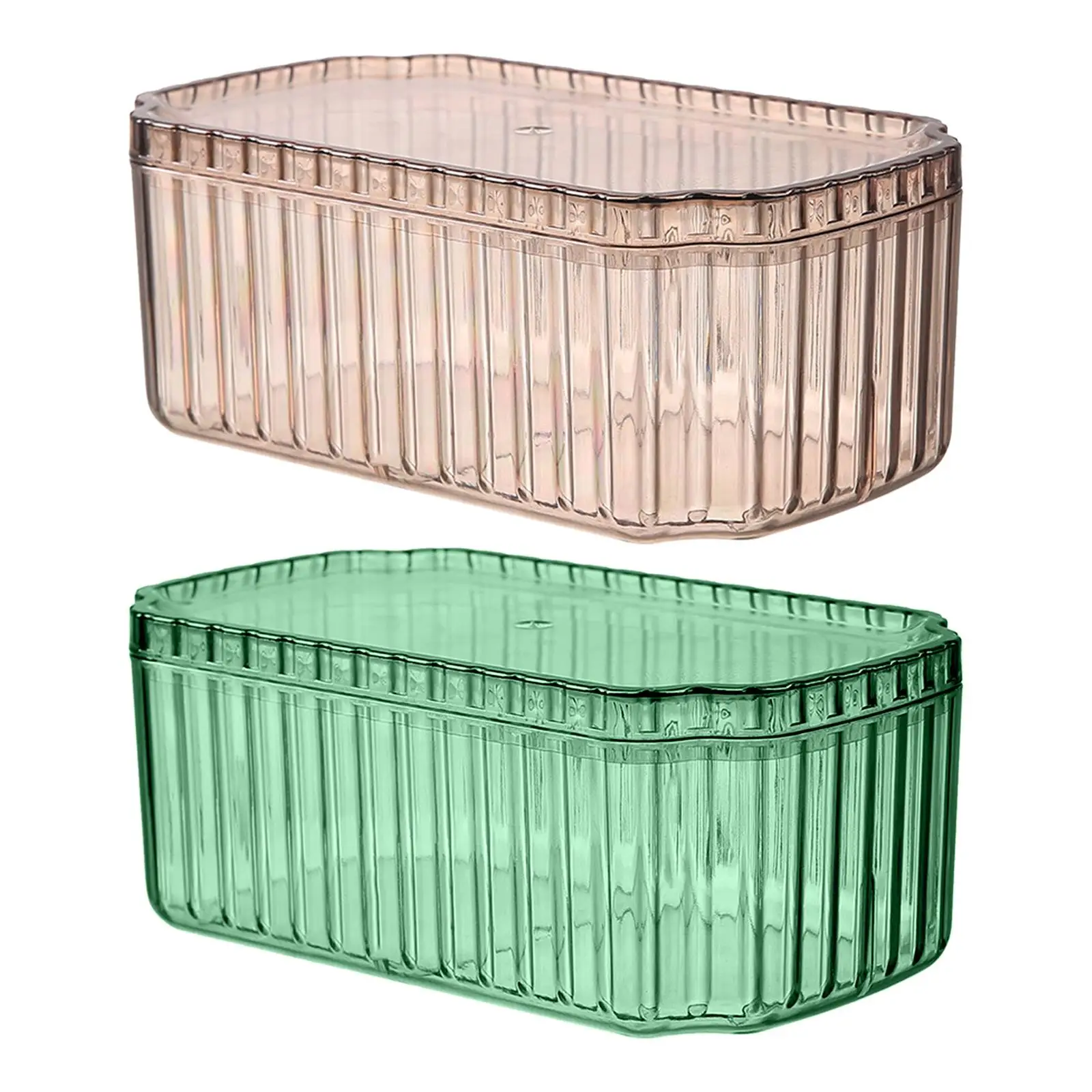 

Transparent Jewelry Storage Box Portable Necklace Crafts Jewelry Organizer for Festivals Living Room Travel Tabletop Home Decor